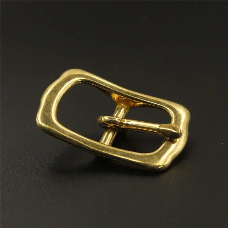 1piece Solid Brass Belt Buckle Tri Glider Center Bar Pin Buckle for Bag Strap Parts Garment Bridle Halter Harness Accessories