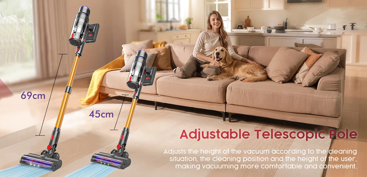 Armo V22 55kPa 600W Power Handheld Vacuum Cleaner 6 in 1 Cordless Vacuum Cleaner Smart Home Dust Cup Removable Battery
