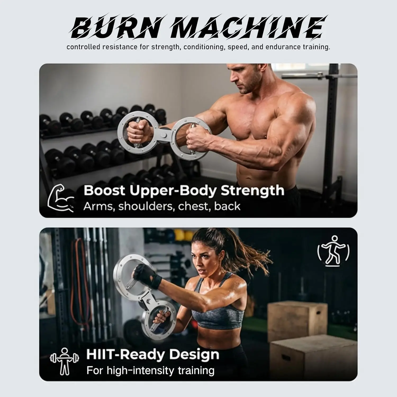 Fitness Lifting Arm Strength Device Speed Arm Resistance Adjustment Boxing Trainer Men's Fighting Arm Fitness 8 Word Ring
