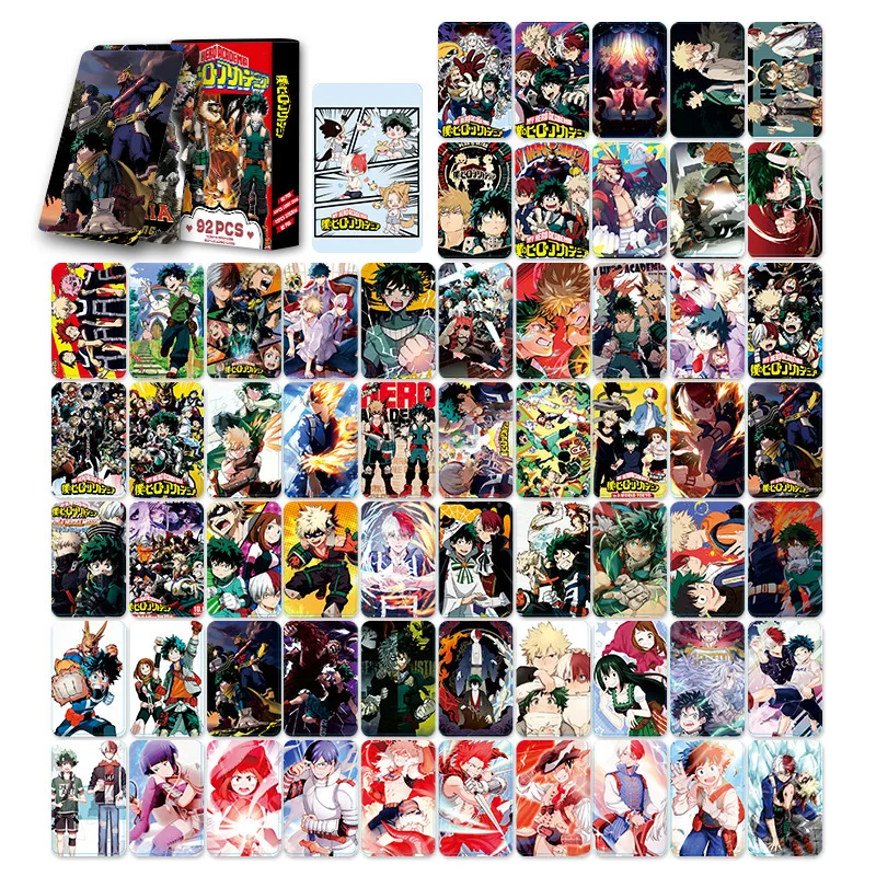 NEW 92 PCS Anime My hero Academy Lomo Card Double-sided Hd Color Printing Picture Collection Card Gifts