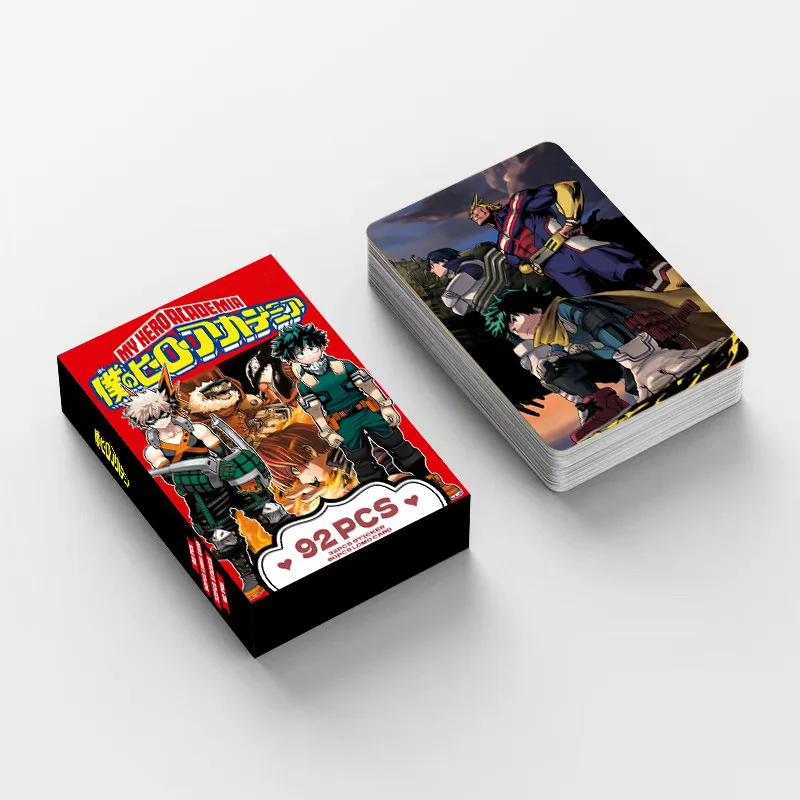 NEW 92 PCS Anime My hero Academy Lomo Card Double-sided Hd Color Printing Picture Collection Card Gifts