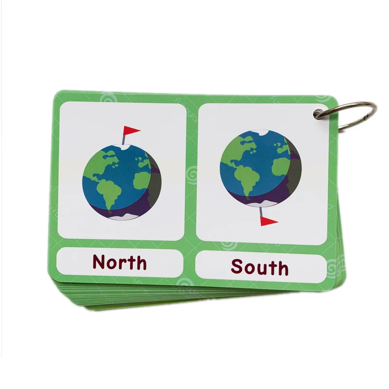 100 Groups Opposites Flashcards English Vocabulary Cards Montessori Learning Educational Toys For Children Memory Game Livres