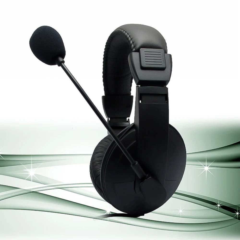 KEBIDUMEI Wired Over Ear Headsets with Microphone Dual 3.5mm Jack Gaming Headphones for Computer Office Online Class Voice Chat