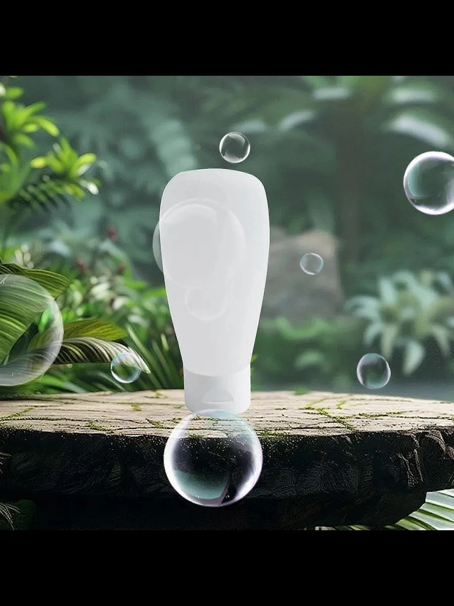 1/4Pcs 60ML 100ML Velvet Travel Refill Bottle Cosmetics Face Wash Shower Gel Tube Flip-Top Lotion Squeeze Hose Bottle