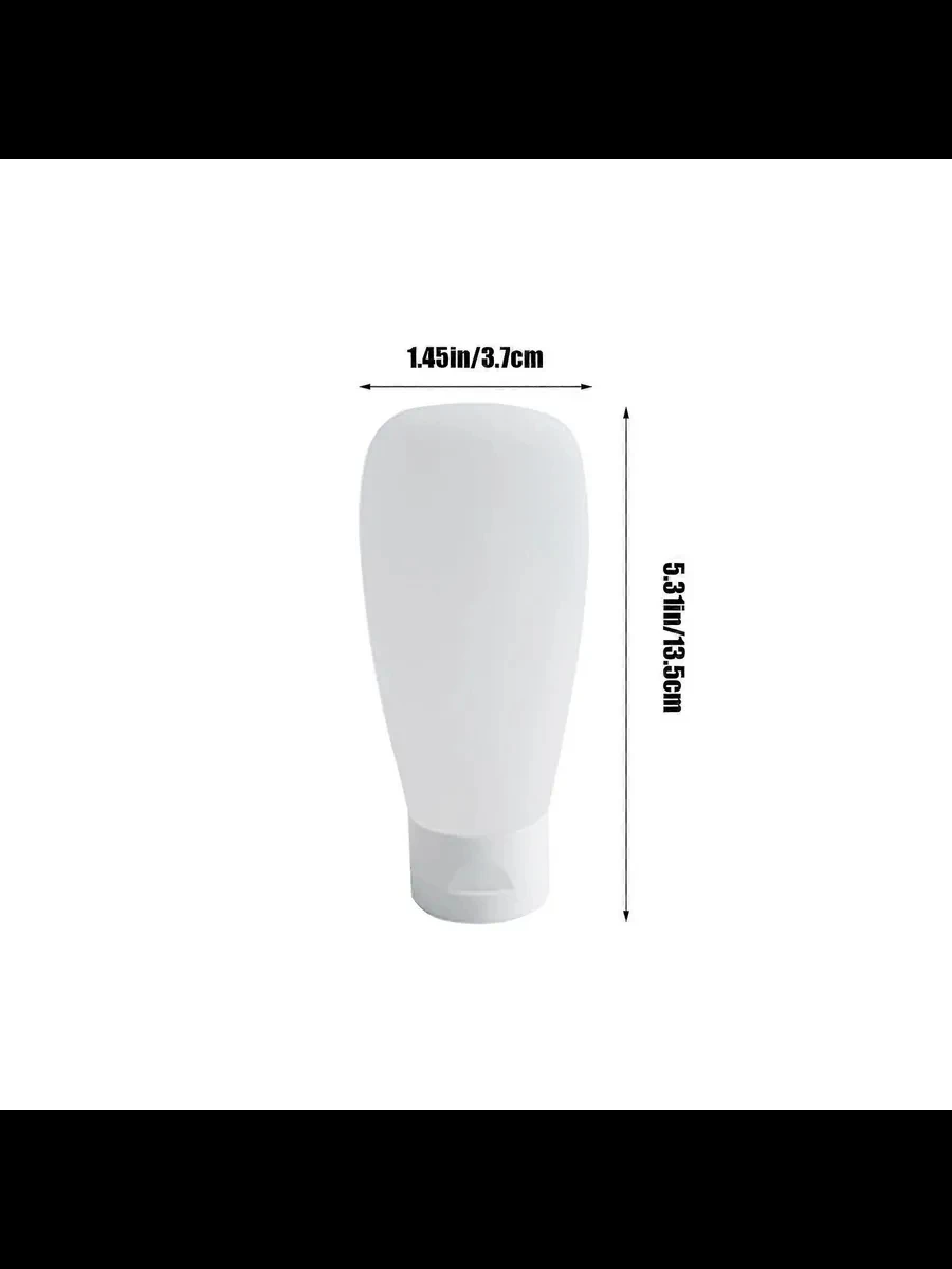 1/4Pcs 60ML 100ML Velvet Travel Refill Bottle Cosmetics Face Wash Shower Gel Tube Flip-Top Lotion Squeeze Hose Bottle