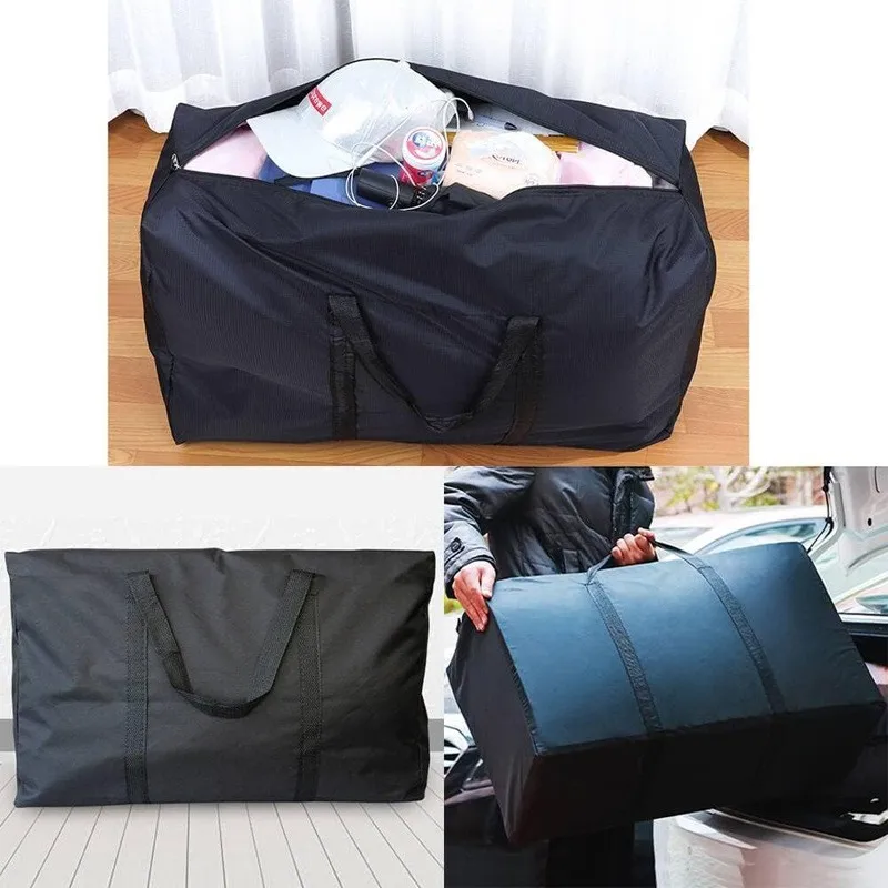 Extra Large Waterproof Moving Luggage Bags Laundry Shopping Bag Foldable Luggage Travel Bag Large Capacity Quilt Organizer