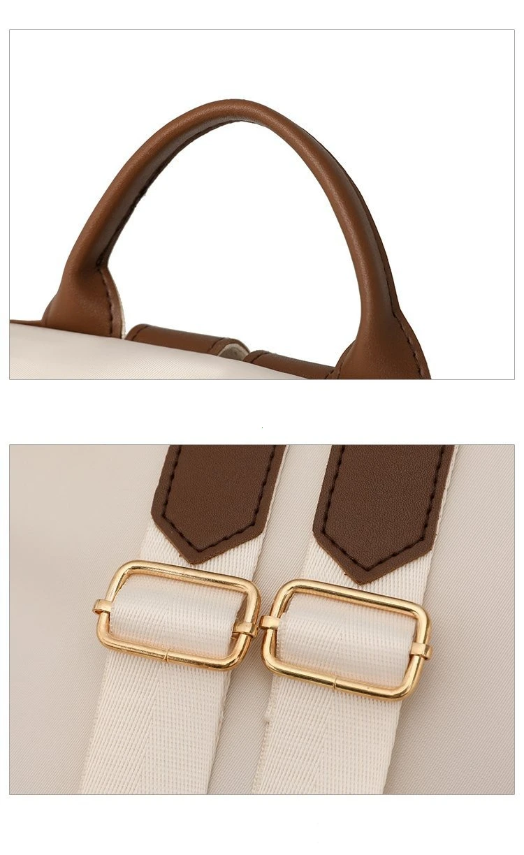 Fashion Women’s Nylon Anti-theft Backpack Tassel Decorative Casual Travel Female Shoulder Bag Large Capacity Student School Pack