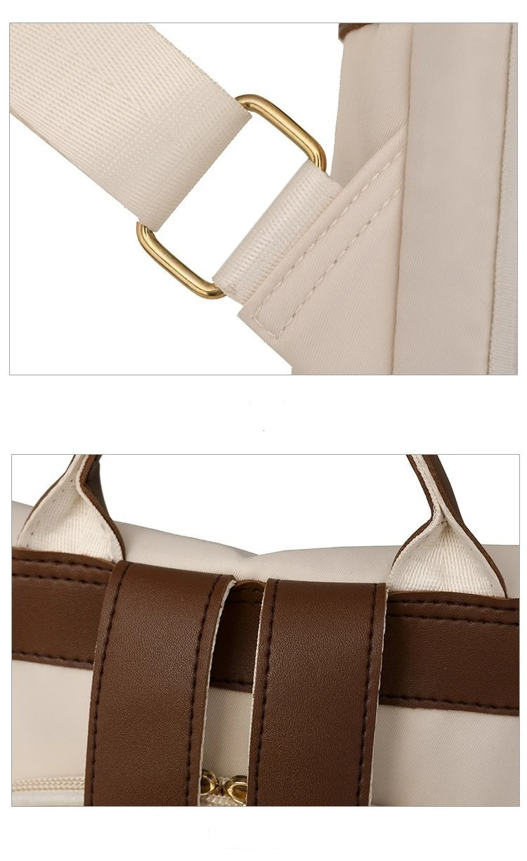 Fashion Women’s Nylon Anti-theft Backpack Tassel Decorative Casual Travel Female Shoulder Bag Large Capacity Student School Pack