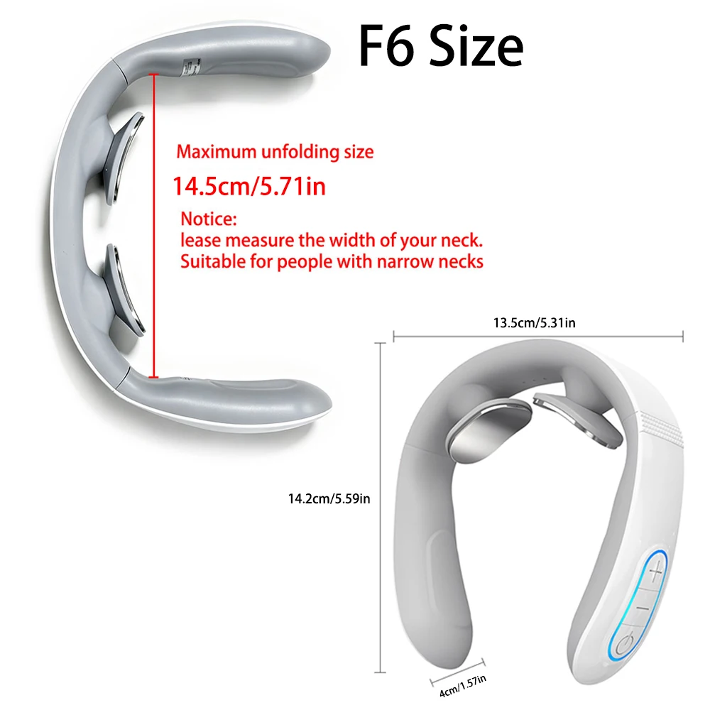 TENS Pulse Neck Massage Household Cervical Spine Massager Wireless Smart Sholder Cervical Massager Heating Muscle Punch Beating
