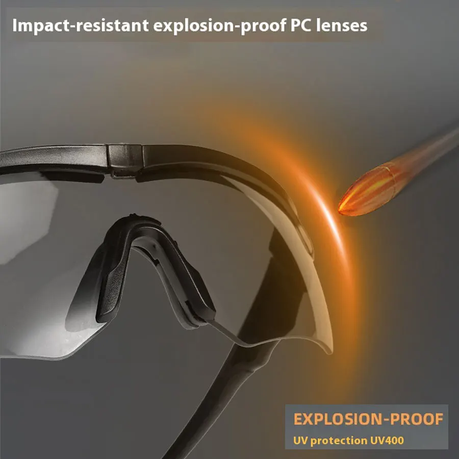 New Outdoor Military 2.0MM Tactical Goggles Windproof Dustproof CS Shooting UV400 Safe Protective Glasses Mountaineering Gafas