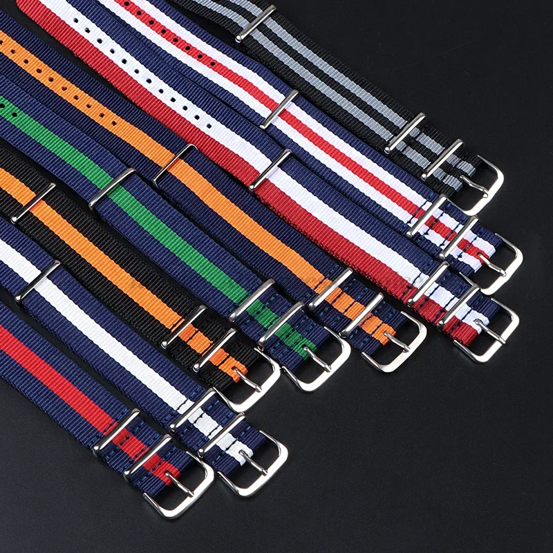 14mm 16mm 18mm 20mm 22mm 24mm Nylon Military Army Sports Brand Nylon Fabric Belt for DW for Seiko Strap Accessories Buckle Band