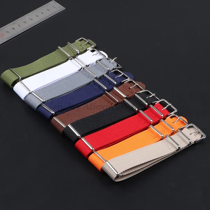 14mm 16mm 18mm 20mm 22mm 24mm Nylon Military Army Sports Brand Nylon Fabric Belt for DW for Seiko Strap Accessories Buckle Band