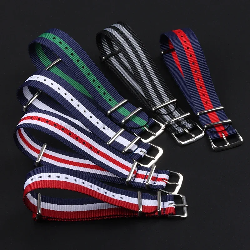 14mm 16mm 18mm 20mm 22mm 24mm Nylon Military Army Sports Brand Nylon Fabric Belt for DW for Seiko Strap Accessories Buckle Band