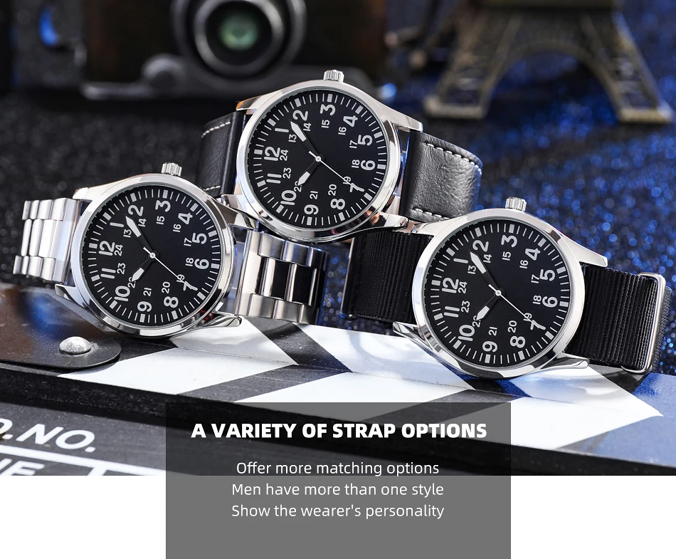 Aviation Inspired 42mm Pilot Collection Easy Reading Japanese Movement 24H Display
