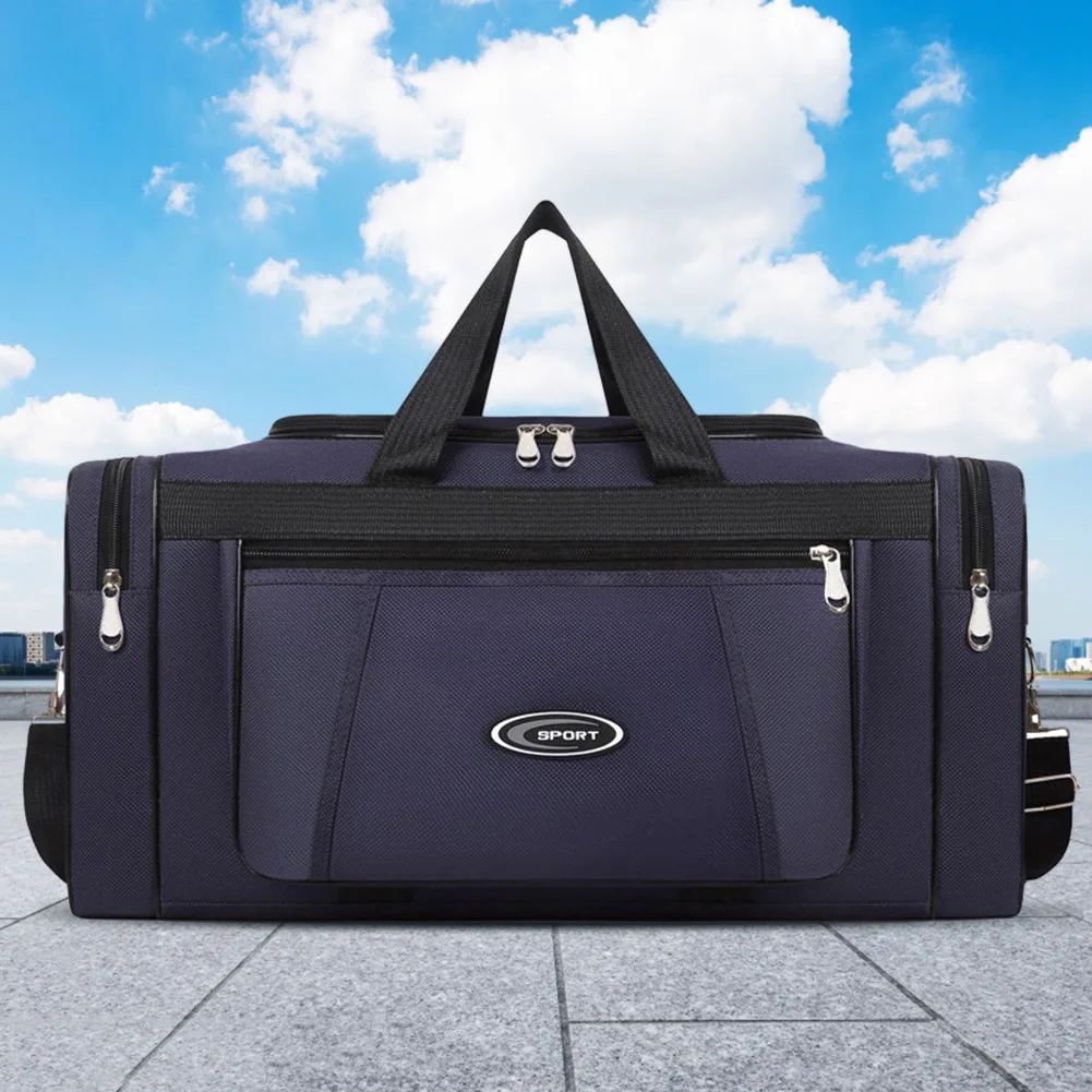 Oxford Dry Wet Separation Bags Large Capacity Portable Gym Bags Multifunctional Wear-resistant Side Zippers for Travel Swimming