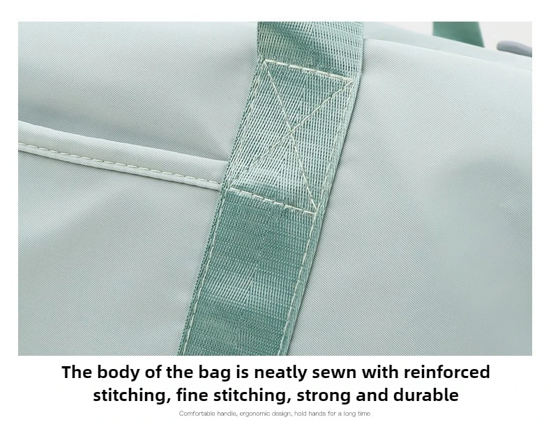 Outdoor Waterproof Nylon Sports Gym Bags Men Women Training Fitness Travel Handbag Yoga Mat Sport Bag with shoes Compartment