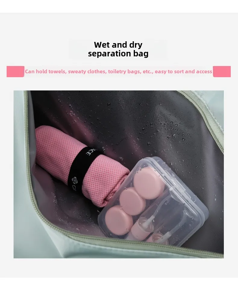 Outdoor Waterproof Nylon Sports Gym Bags Men Women Training Fitness Travel Handbag Yoga Mat Sport Bag with shoes Compartment