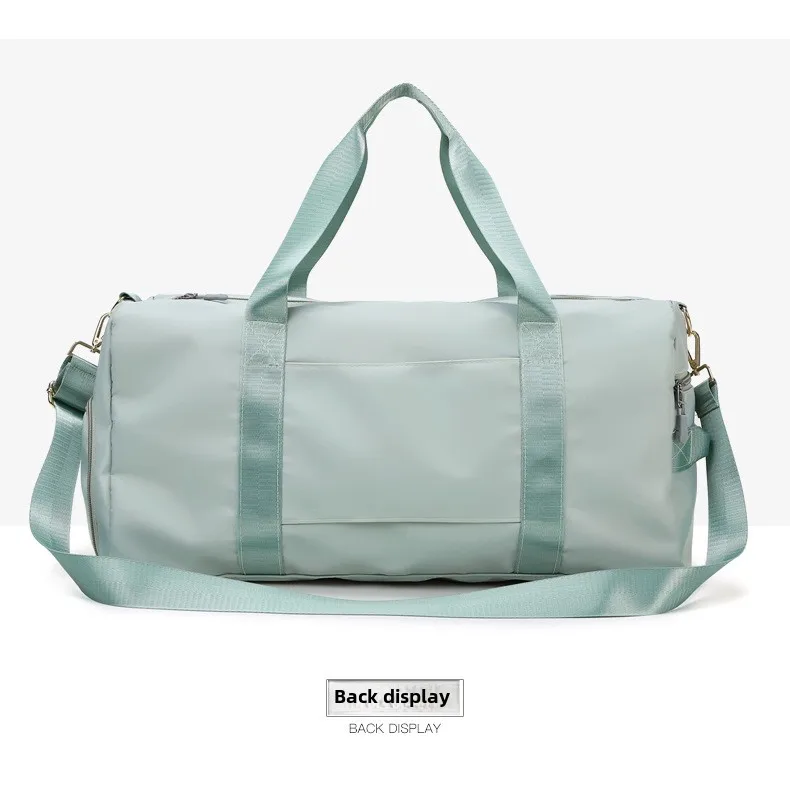 Outdoor Waterproof Nylon Sports Gym Bags Men Women Training Fitness Travel Handbag Yoga Mat Sport Bag with shoes Compartment