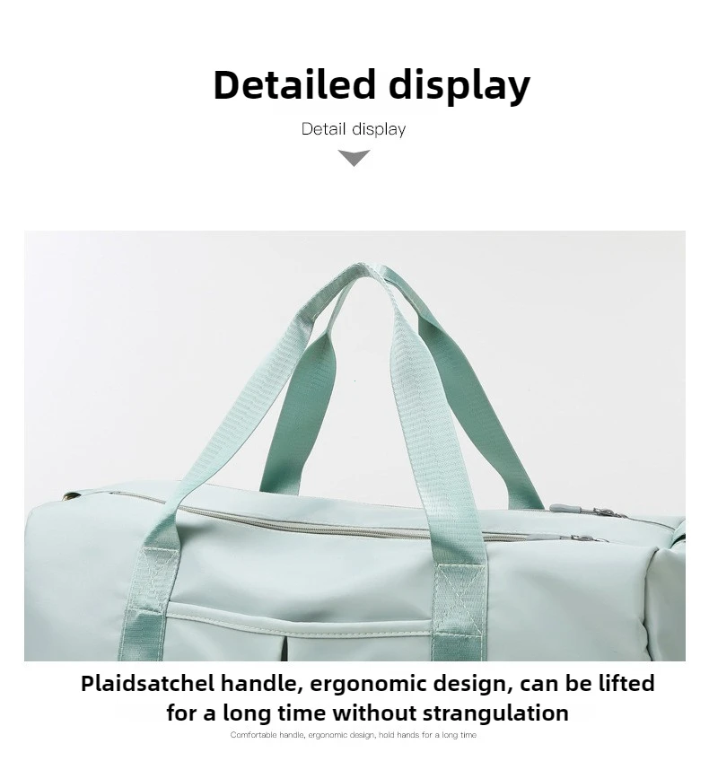 Outdoor Waterproof Nylon Sports Gym Bags Men Women Training Fitness Travel Handbag Yoga Mat Sport Bag with shoes Compartment