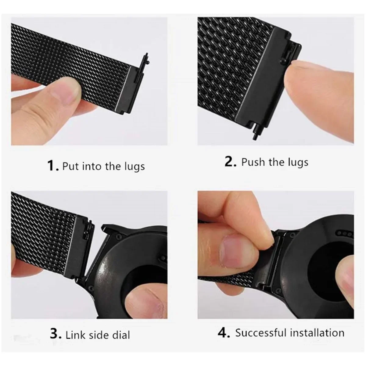 20mm strap For Amazfit GTS 4/3/2e/Mini/stratos 3/2 Metal Magnetic loop 22mm watch Bracelet Amazfit Gtr 4/3/pro/2e/bip-u-s-lite