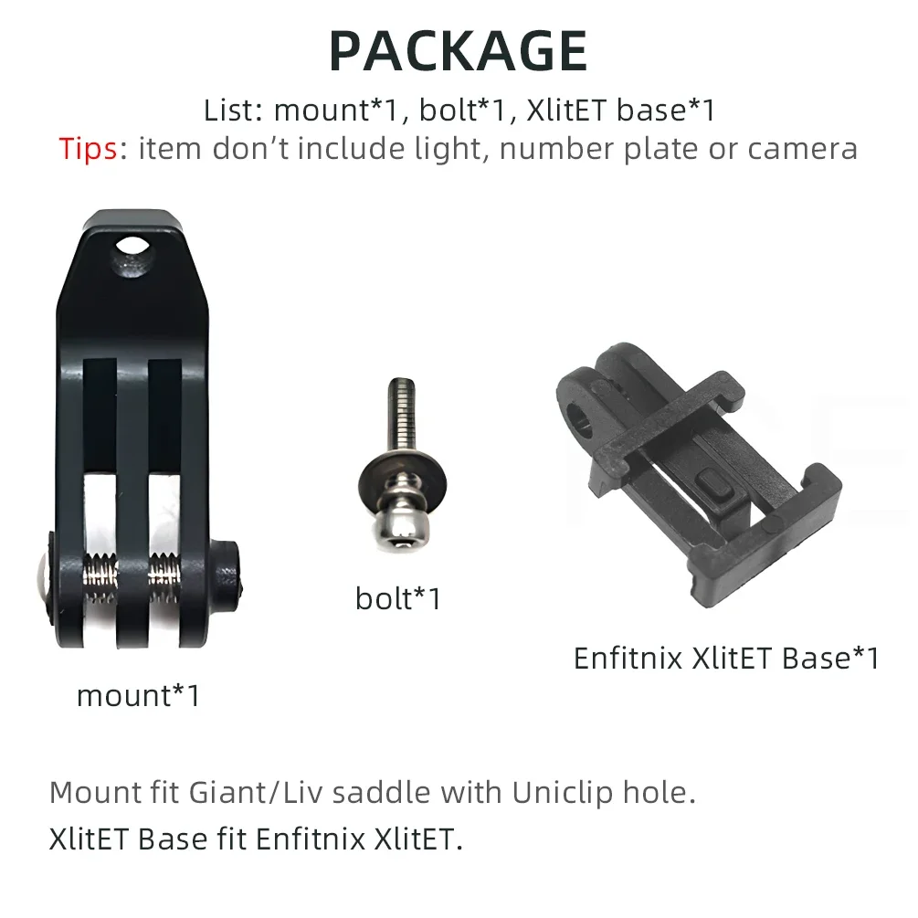 TWTOPSE Bike saddle Mount Holder For Giant Fleet Liv Bike Seat Saddle Cushion With Uniclip Hole Seat Fit Gopro Light Camera Seat