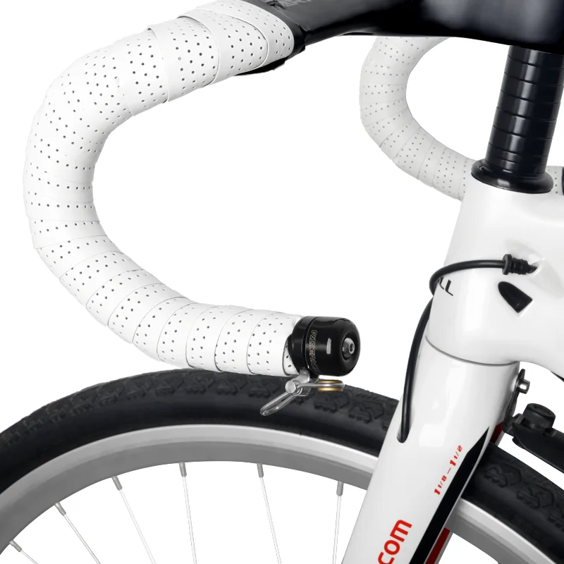 RIDERACE Road Bike Bell Horn Copper Bicycle Handlebar Plug End Ring Clear Loud Sound Warning Alarm Safety Cycling Accessories