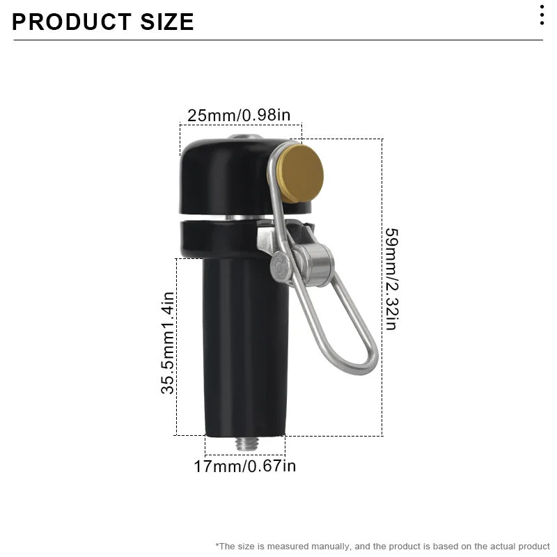 RIDERACE Road Bike Bell Horn Copper Bicycle Handlebar Plug End Ring Clear Loud Sound Warning Alarm Safety Cycling Accessories