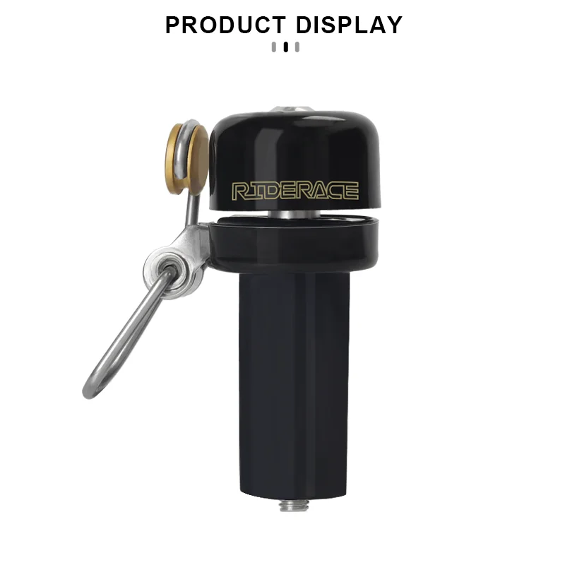 RIDERACE Road Bike Bell Horn Copper Bicycle Handlebar Plug End Ring Clear Loud Sound Warning Alarm Safety Cycling Accessories