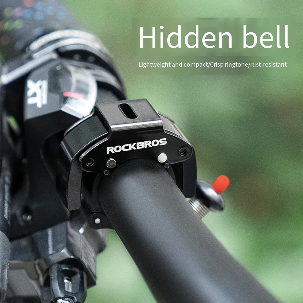 ROCKBROS Bicycle Bell Aluminum Alloy Rust-Proof Horn Small Volume Portable Sound Alarm For Safety MTB Road Bike Ring 90-100db