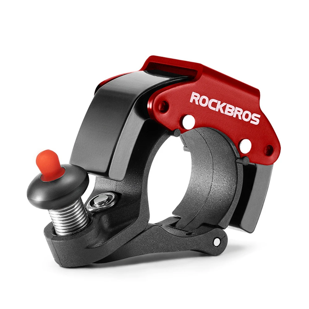 ROCKBROS Bicycle Bell Aluminum Alloy Rust-Proof Horn Small Volume Portable Sound Alarm For Safety MTB Road Bike Ring 90-100db
