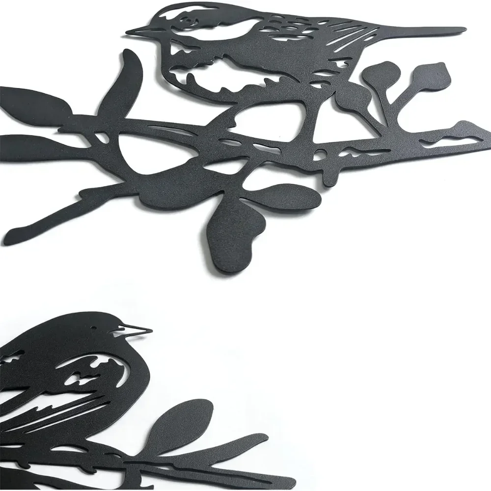 Metal Bird Wall Hanging Silhouette Art Home Decor Outdoor Indoor Hanging Pendant