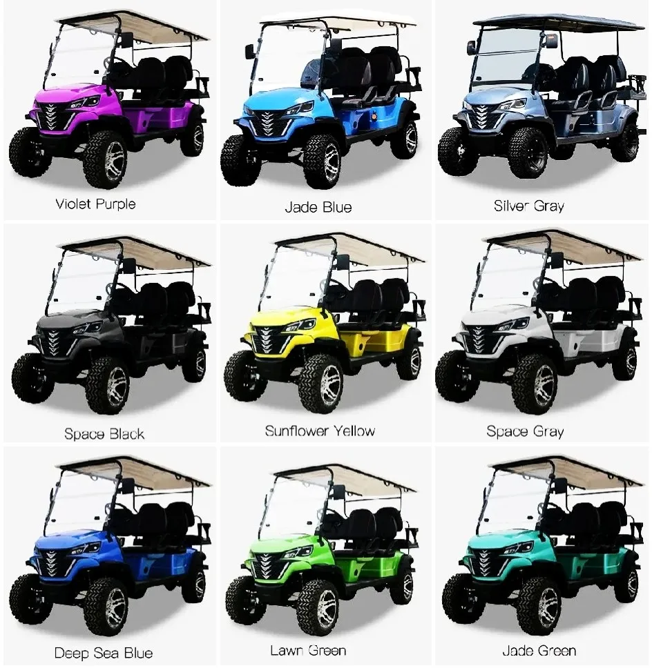 Brand New 2026 New 6 Passenger Lift Electric Golf Cart Practical Lithium Battery Off-Road Club Car 60V/72V Outdoor Hunting Car