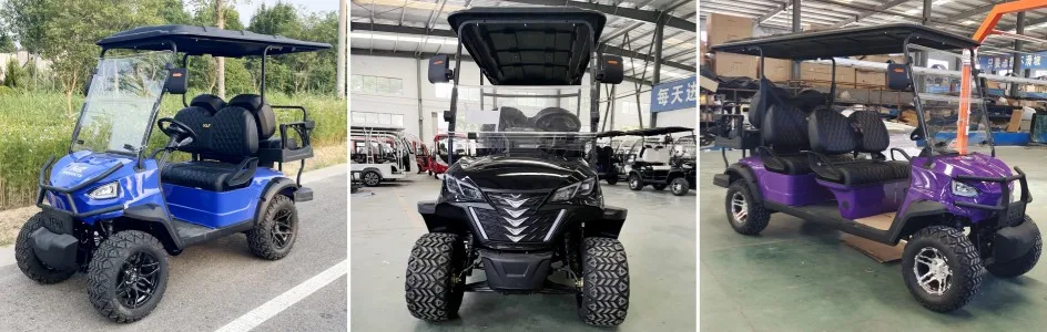 Brand New 2026 New 6 Passenger Lift Electric Golf Cart Practical Lithium Battery Off-Road Club Car 60V/72V Outdoor Hunting Car
