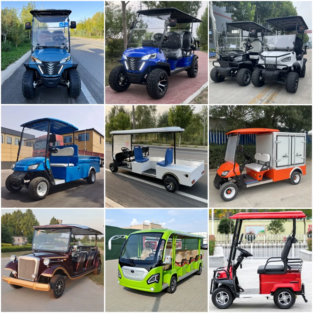 Brand New 2026 New 6 Passenger Lift Electric Golf Cart Practical Lithium Battery Off-Road Club Car 60V/72V Outdoor Hunting Car