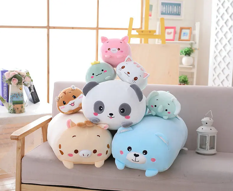 90cm Soft Animal Cartoon Corner Bio Pillow Cushion Cute Dog Cat Dinosaur Pig Unicorn Plush Toy Stuffed Lovely Kid Birthyday Gift