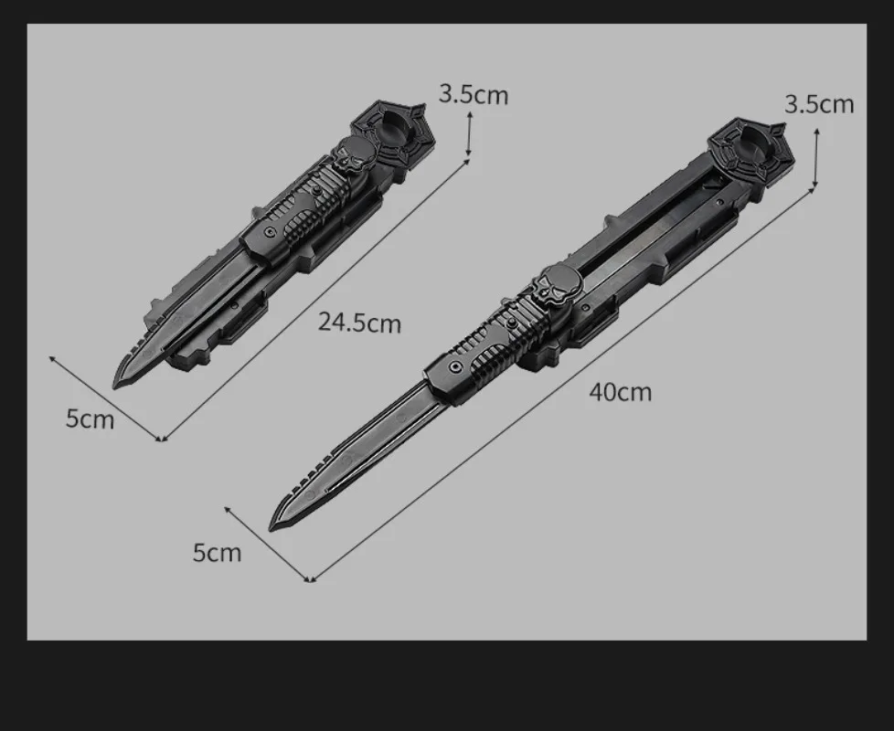 Assassin's Sleeve Sword Retractable Rotatable BladeToy Swords Child Toy Interactive Cosplay Props Game Toy Birthday Party Gift