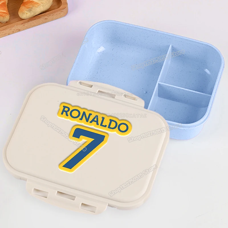 Football Player CR7 Student Lunch Box Cristiano Ronaldo Boy Girl Bento Case Home Office Outdoor Picnic Lunch Boxes Kids Gift