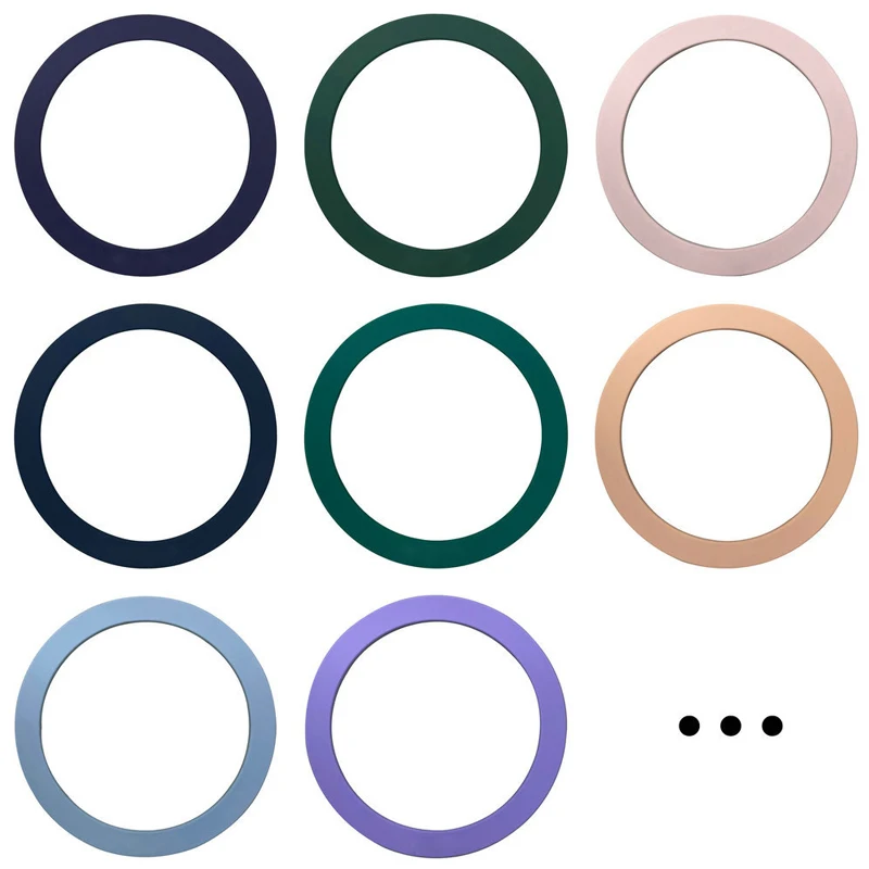 1/3/5pcs Phone Silicone Metal Plates for Magsafe Universal Ultra-thin Sticker Plate for Wireless Charging Iron Sheets for iPhone