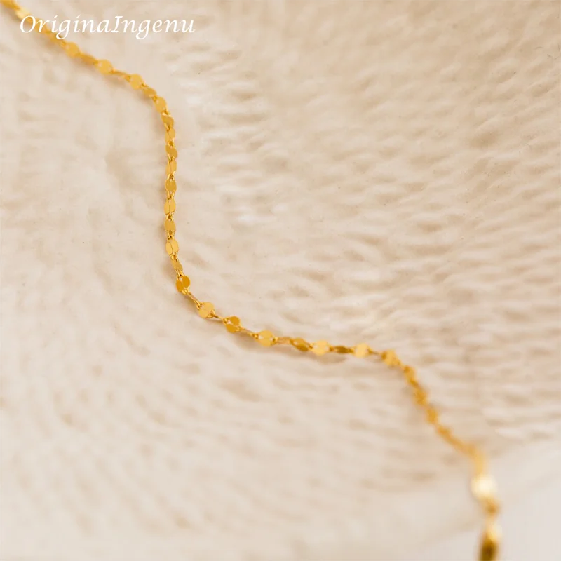 14K Gold Filled Lip Chain Bracelet Minimalist Jewelry Handmade Dainty Mirror Link Chain Bracelet Women Tarnish Resistant Jewelry
