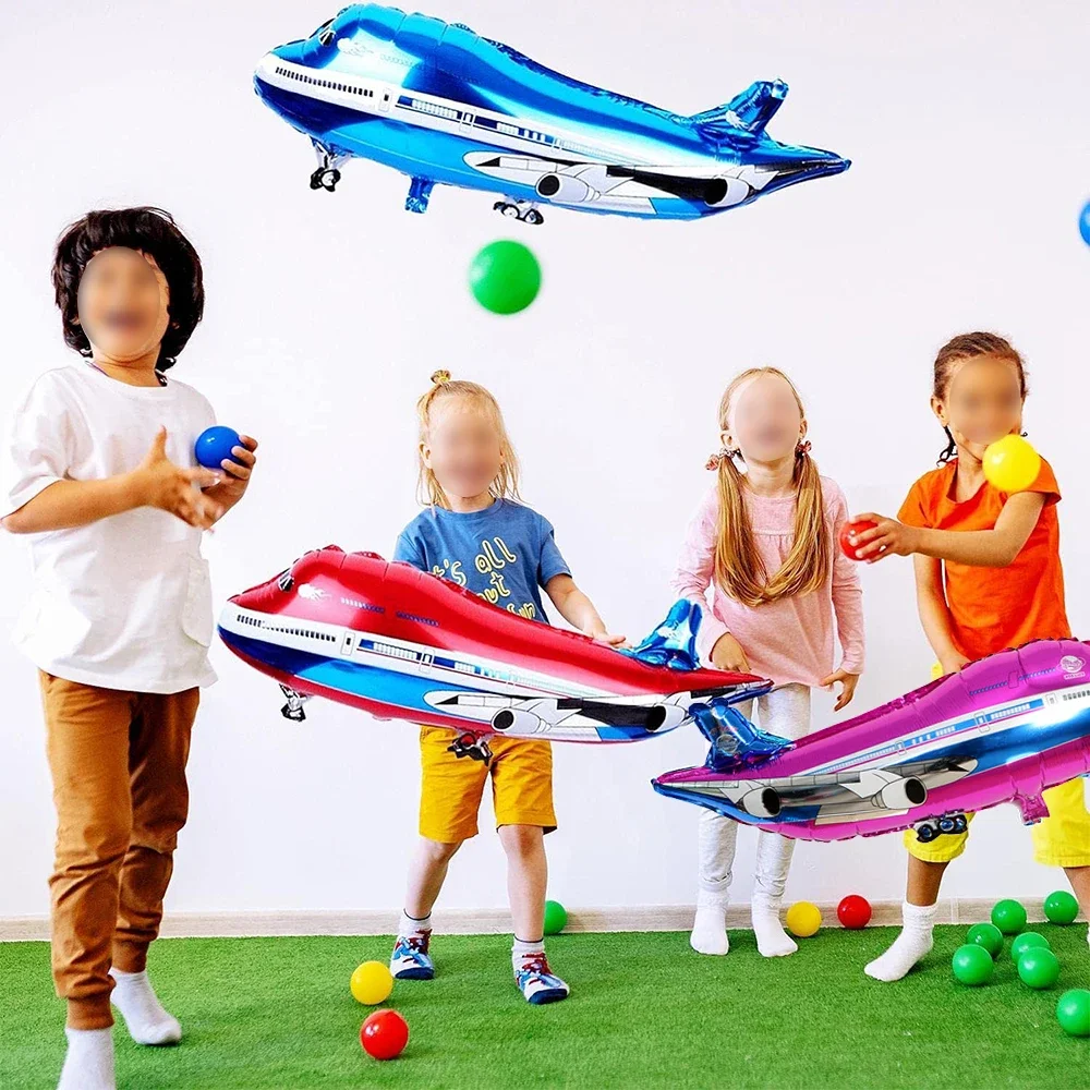 Airplane Birthday Decoration Happy Birthday Banner Airplane Garland Foil Latex Balloon Kids Plane Theme Party Baby Shower Supply