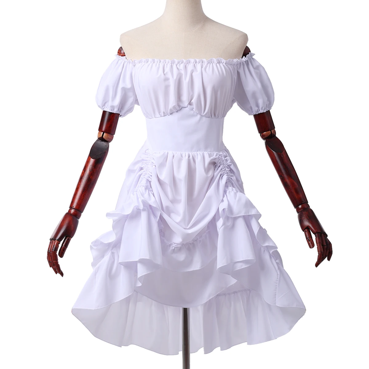 Steampunk Corset Dress Pirate Costume Shoulder Off Underbust Corset Cosplay Pirate Dresses for Women