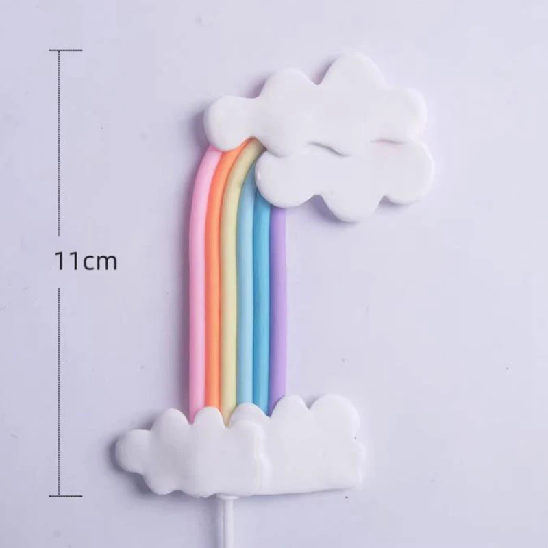 Rainbow Unicorn Themed Star Cloud Cake Decor Birthday Party Supplies Baby Shower 1st Birthday Party Cake Decoratings Kids Gifts