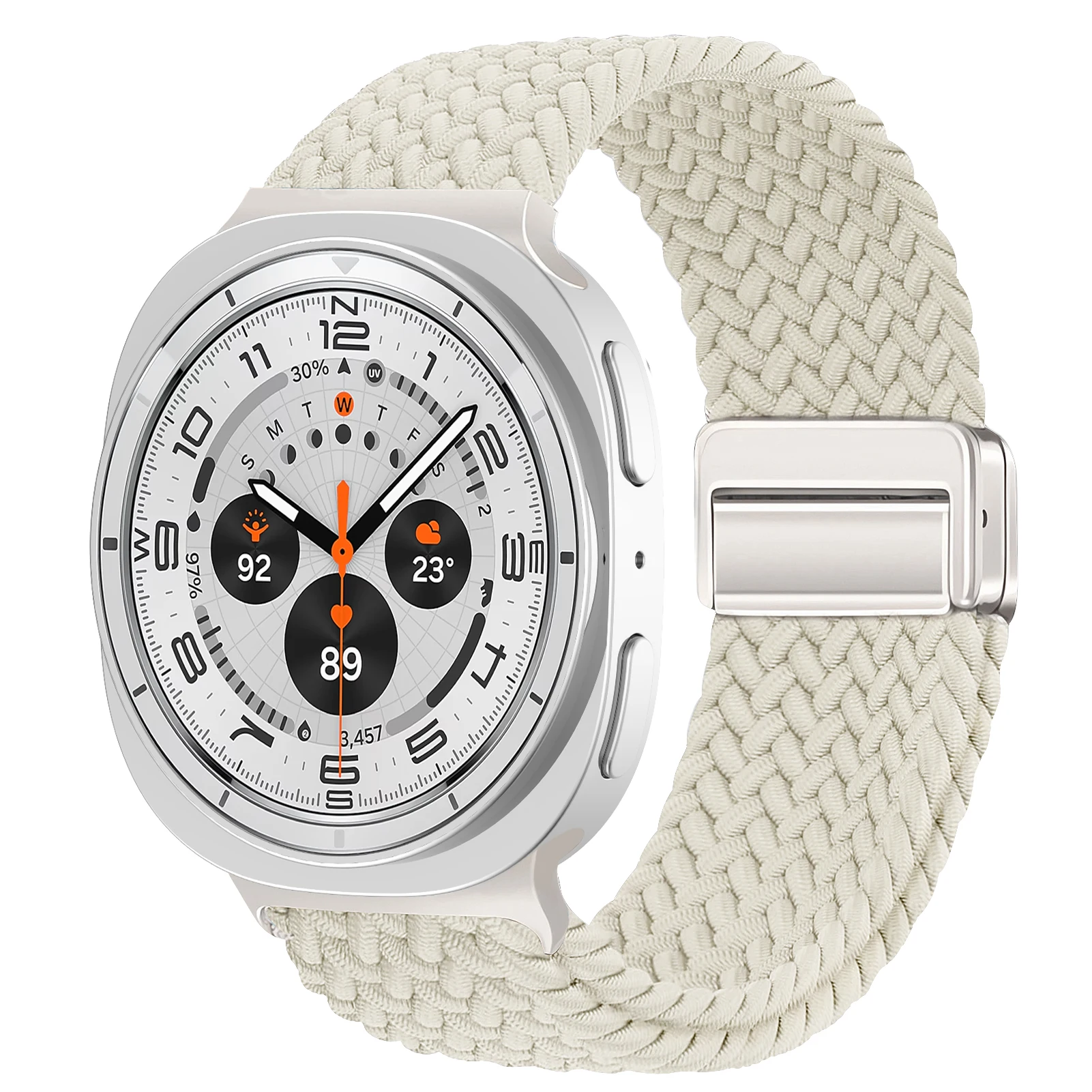 Magnetic Braided Band For Samsung Galaxy Watch 9 8 Strap 44mm 40mm Nylon Bracelet Correa Pulseira Galaxy Watch 8 Classic 46mm