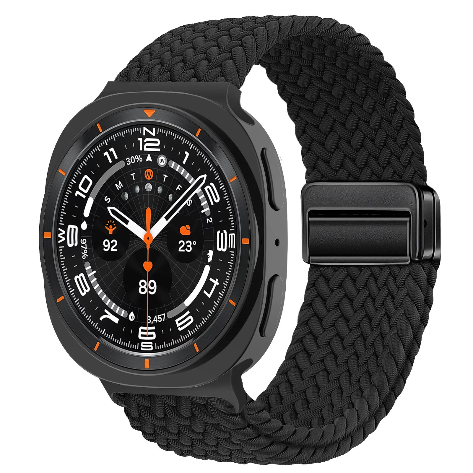 Magnetic Braided Band For Samsung Galaxy Watch 9 8 Strap 44mm 40mm Nylon Bracelet Correa Pulseira Galaxy Watch 8 Classic 46mm