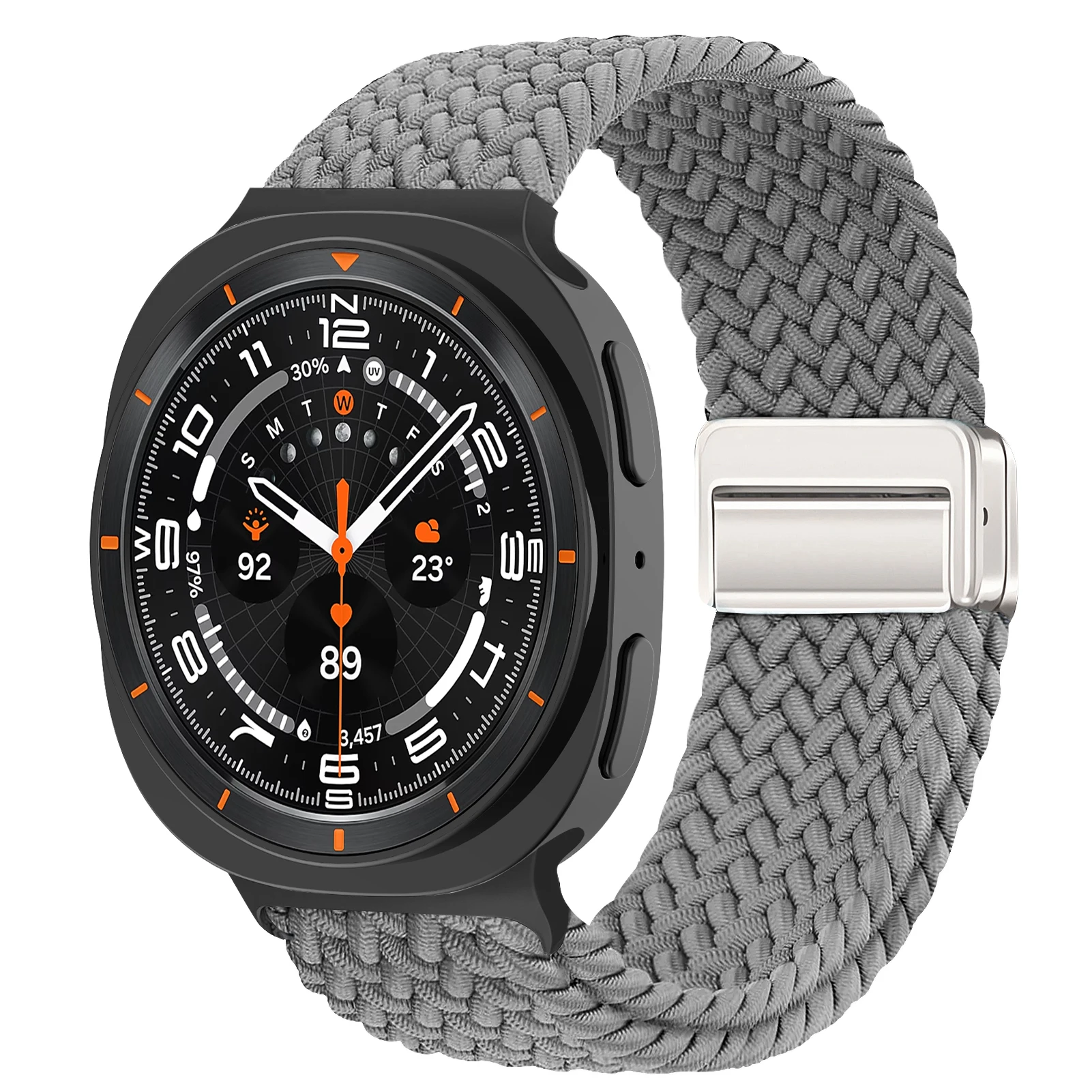 Magnetic Braided Band For Samsung Galaxy Watch 9 8 Strap 44mm 40mm Nylon Bracelet Correa Pulseira Galaxy Watch 8 Classic 46mm