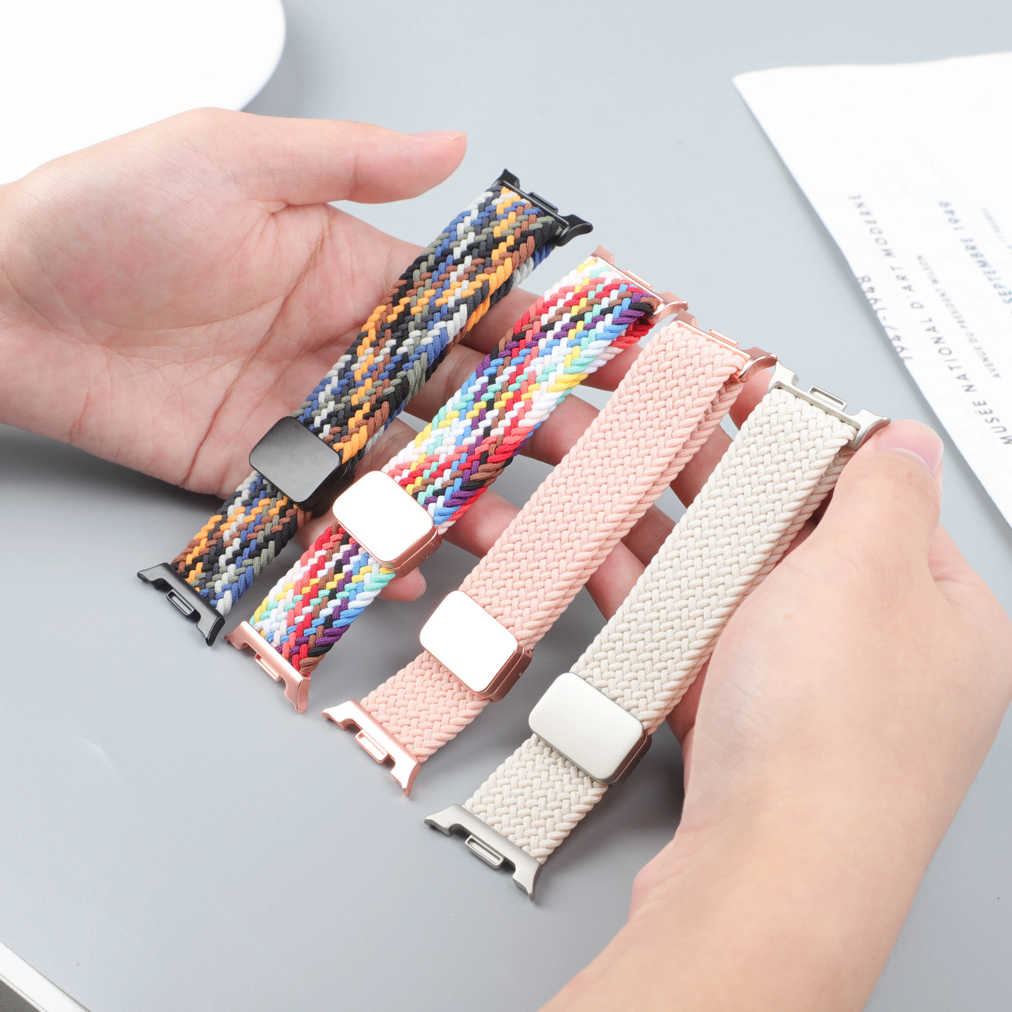 Magnetic Braided Band For Samsung Galaxy Watch 9 8 Strap 44mm 40mm Nylon Bracelet Correa Pulseira Galaxy Watch 8 Classic 46mm