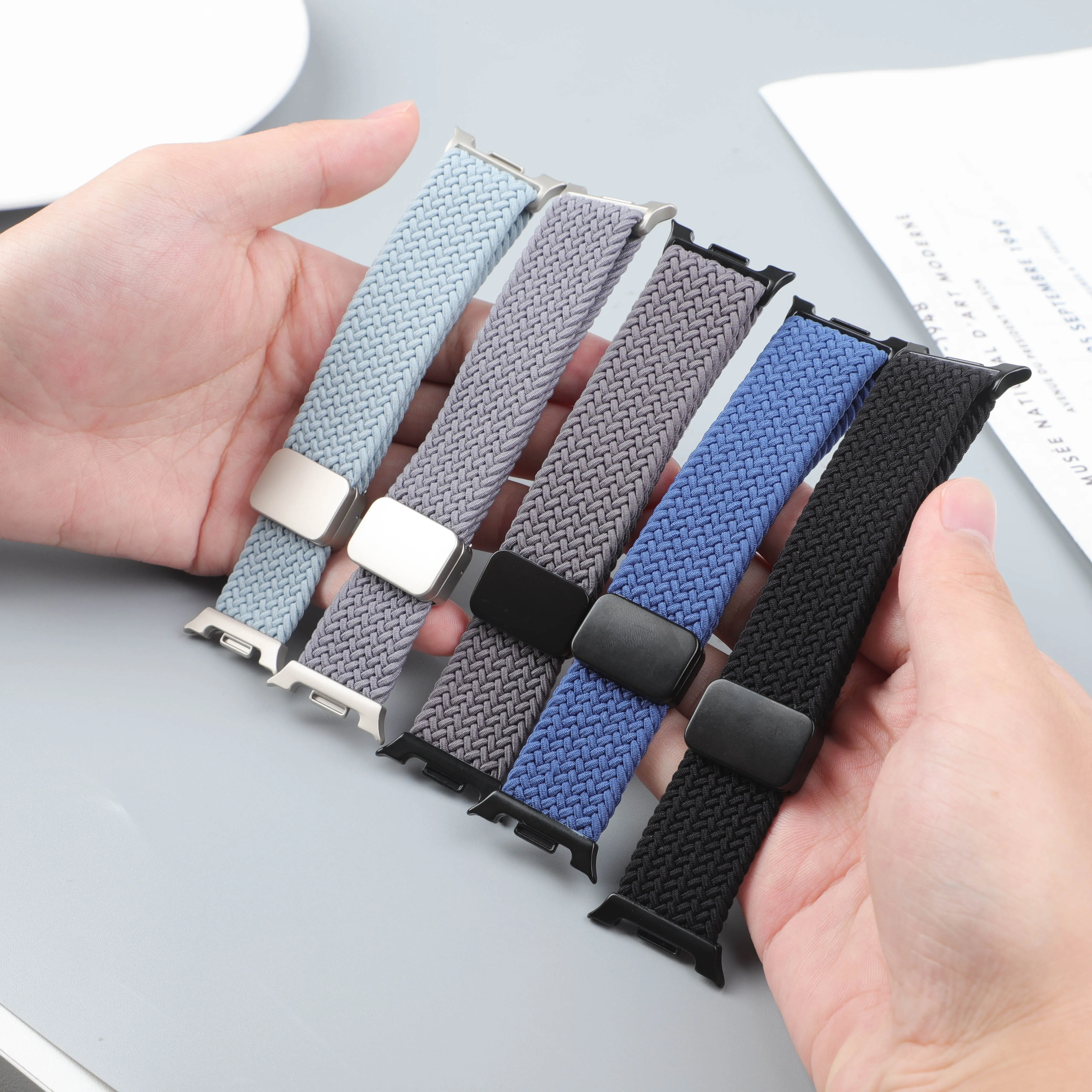 Magnetic Braided Band For Samsung Galaxy Watch 9 8 Strap 44mm 40mm Nylon Bracelet Correa Pulseira Galaxy Watch 8 Classic 46mm