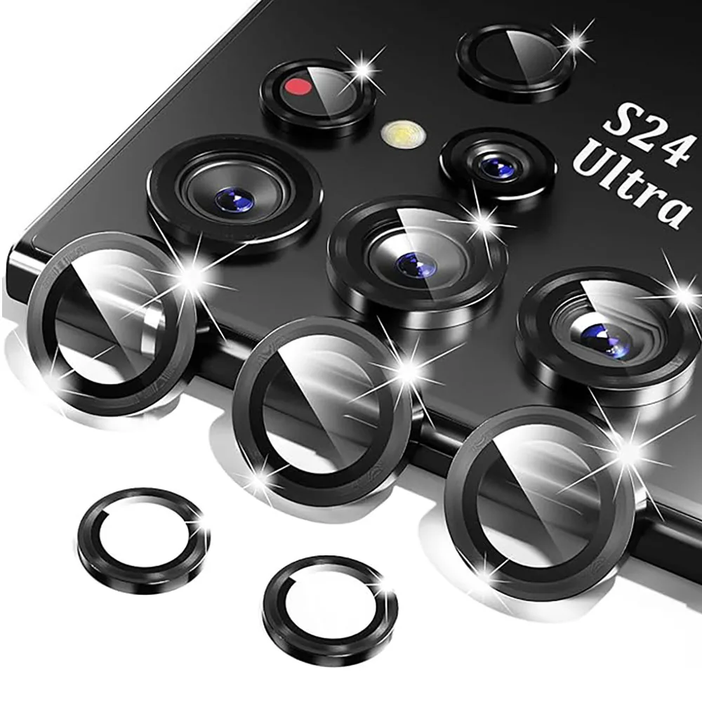 Metal Lens Ring Glass For Samsung Galaxy S26 S25 S24 S22 S23 Ultra Plus Camera Protector Cover For Samsung S26 Ultra Accessories