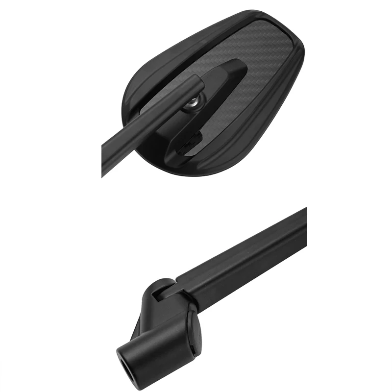 Carbon Fiber Aluminum Alloy Motorcycle Rearview Mirror M8 M10 Convex Side Mirror Universal Scooter Cruiser Motorbike Accessories