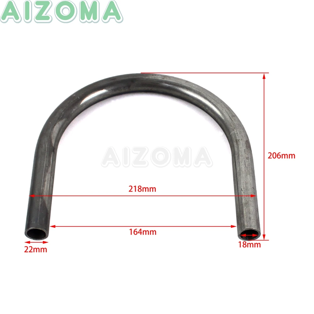 Steel Cafe Racer 7/8'' Tube Rear Seat Frame Hoop Brat Style Loop Universal For Harley Yamaha Honda Suzuki Kawasaki Ducati BMW